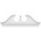 Ekena Millwork Rams Head Architectural Grade PVC Combination Pediment, 68"W x 23-7/8"H x 2-3/4"P PEDPC068X240RHP00 - alternate 2